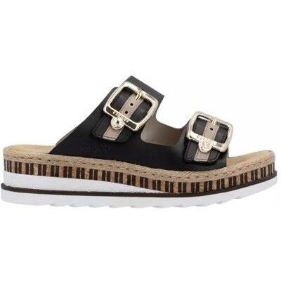 Mules Rieker V7955 Noir - Publicité Mules Rieker V7955 Noir - Publicité