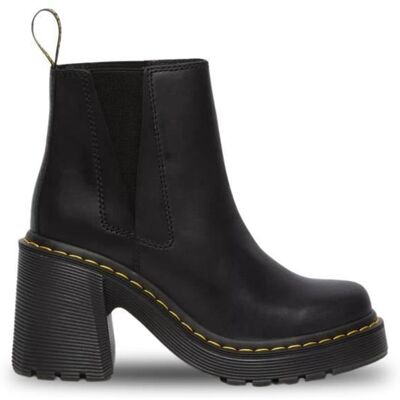 Bottes pour Femme Dr. Martens Spence Noir - Lacets - Haute - Cuir Noir - Publicité Bottes pour Femme Dr. Martens Spence Noir - Lacets - Haute - Cuir Noir - Publicité