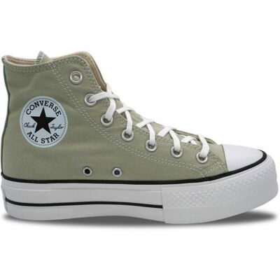 Chaussures pour Femme - CONVERSE - Chuck Taylor All Star Platform - Vert - Textile - Lacets - Plat Vert - Publicité Chaussures pour Femme - CONVERSE - Chuck Taylor All Star Platform - Vert - Textile - Lacets - Plat Vert - Publicité