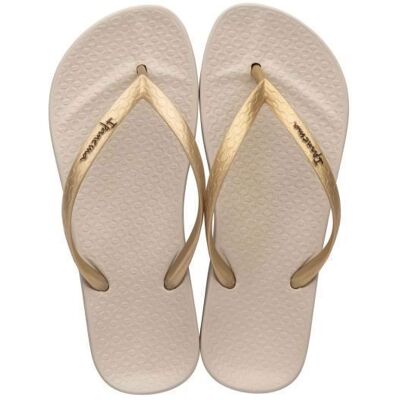 Tongs femme - Ipanema - Anatomica Tan - Couleur Beige/gold - Confortable et anti-dérapante Beige - Publicité Tongs femme - Ipanema - Anatomica Tan - Couleur Beige/gold - Confortable et anti-dérapante Beige - Publicité