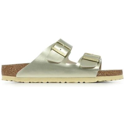 Tongs - Birkenstock - Arizona - Blanc - Cuir - Adulte Mixte Blanc - Publicité Tongs - Birkenstock - Arizona - Blanc - Cuir - Adulte Mixte Blanc - Publicité
