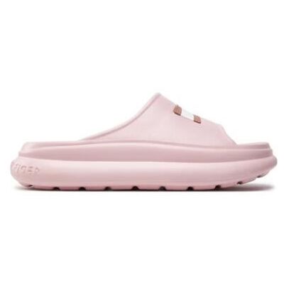 Sandales de Plage Rose - Tommy Hilfiger - Toboggan en Mousse - Publicité Sandales de Plage Rose - Tommy Hilfiger - Toboggan en Mousse - Publicité