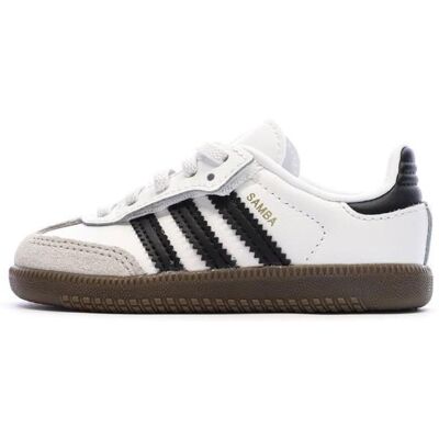 Baskets Blanches Bébé/Junior Adidas Samba OG Cf El I Blanc - Publicité Baskets Blanches Bébé/Junior Adidas Samba OG Cf El I Blanc - Publicité