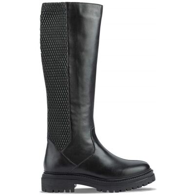 Bottes Femme Geox Iridea - Noir - Cuir - Talon Carré - Fermeture Zip Noir - Publicité Bottes Femme Geox Iridea - Noir - Cuir - Talon Carré - Fermeture Zip Noir - Publicité