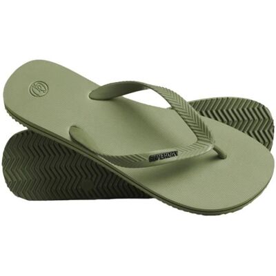 Tongs - Superdry - Vintage Classic - Homme - Couleur Olive Khaki Vert - Publicité Tongs - Superdry - Vintage Classic - Homme - Couleur Olive Khaki Vert - Publicité