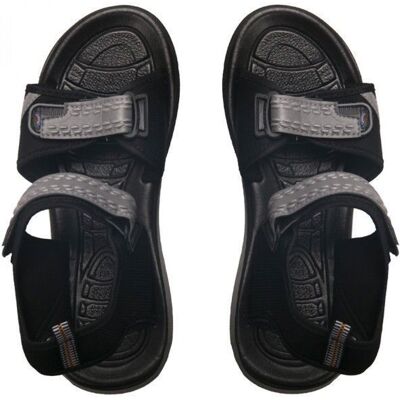 Sandales Homme - OZABI - Noir - Dessus / Tige Textile - Hauteur semelle 25 cm - Disponible en taille 36 à 46 Noir - Publicité Sandales Homme - OZABI - Noir - Dessus / Tige Textile - Hauteur semelle 25 cm - Disponible en taille 36 à 46 Noir - Publicité