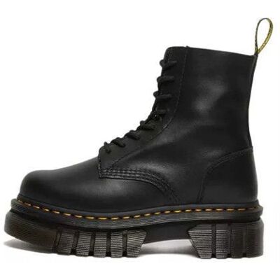 Dr Martens Bottine femme Dr. Martens 119493 noire - lacets en caoutchouc Noir - Publicité Dr Martens Bottine femme Dr. Martens 119493 noire - lacets en caoutchouc Noir - Publicité