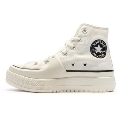 BASKETS MONTANTES - CONVERSE CHUCK TAYLOR ALL STAR CONSTRUCT - BLANC / NOIR Blanc - Publicité BASKETS MONTANTES - CONVERSE CHUCK TAYLOR ALL STAR CONSTRUCT - BLANC / NOIR Blanc - Publicité