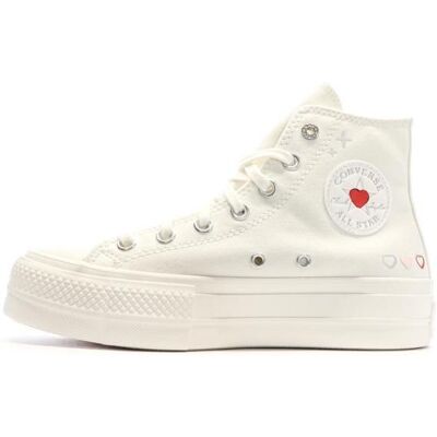 Baskets - CONVERSE - Chuck Taylor All Star Lift Platform Y2K Heart - Blanc - Femme - Plateau Blanc - Publicité Baskets - CONVERSE - Chuck Taylor All Star Lift Platform Y2K Heart - Blanc - Femme - Plateau Blanc - Publicité