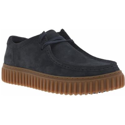 Sneakers - CLARKS - Bleu marine - Cuir - Homme - Lacets - Semelle striée Bleu - Publicité Sneakers - CLARKS - Bleu marine - Cuir - Homme - Lacets - Semelle striée Bleu - Publicité