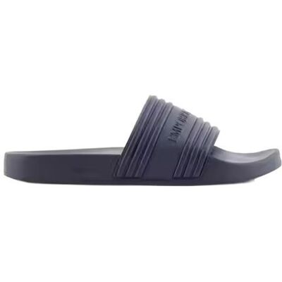 Claquette Emporio Armani Homme Eagle Bleu Synthétique Bleu - Publicité Claquette Emporio Armani Homme Eagle Bleu Synthétique Bleu - Publicité