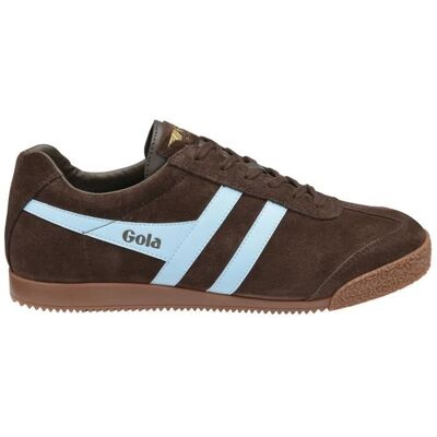 Baskets Gola Harrier Suede Marron - Homme/Adulte - GOLA - Harrier Suede - Marron - Lacets - Daim-Nubuck - Plat Marron - Publicité Baskets Gola Harrier Suede Marron - Homme/Adulte - GOLA - Harrier Suede - Marron - Lacets - Daim-Nubuck - Plat Marron - Publicité