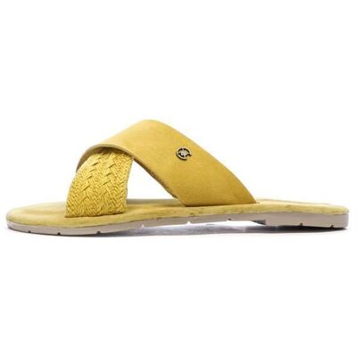 Sandales Jaune Femme Chattawak Dacota Jaune - Publicité Sandales Jaune Femme Chattawak Dacota Jaune - Publicité