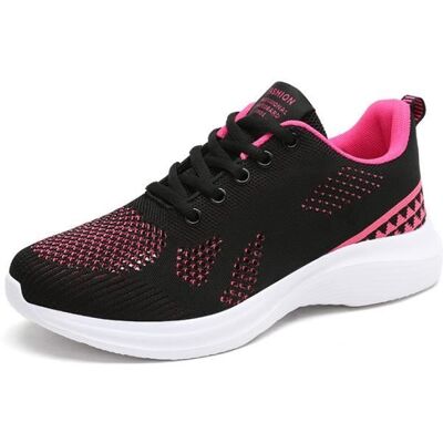 INSFITY Basket Femme en Maille Respirante Plat Chaussures Sport Fitness Jogging Légèreté Antidérapage Noir - Publicité INSFITY Basket Femme en Maille Respirante Plat Chaussures Sport Fitness Jogging Légèreté Antidérapage Noir - Publicité