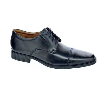 Chaussures à lacets - Clarks Tilden Cap - Homme - Noir Noir - Publicité Chaussures à lacets - Clarks Tilden Cap - Homme - Noir Noir - Publicité