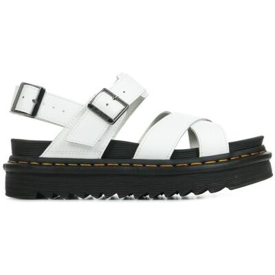 Sandales - DR MARTENS - Voss II - Blanc - Cuir - Boucle de serrage Blanc - Publicité Sandales - DR MARTENS - Voss II - Blanc - Cuir - Boucle de serrage Blanc - Publicité