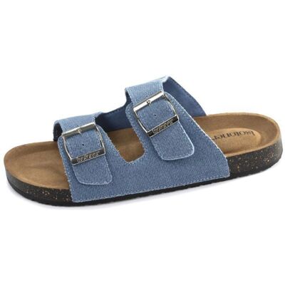 Isotoner Sandales à doubles brides ultra confortables bleu femme Bleu - Publicité Isotoner Sandales à doubles brides ultra confortables bleu femme Bleu - Publicité