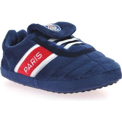 Chaussons - PARIS SAINT GERMAIN - Polyester - Bleu - Homme - Produit Officiel Bleu - Publicité Chaussons - PARIS SAINT GERMAIN - Polyester - Bleu - Homme - Produit Officiel Bleu - Publicité