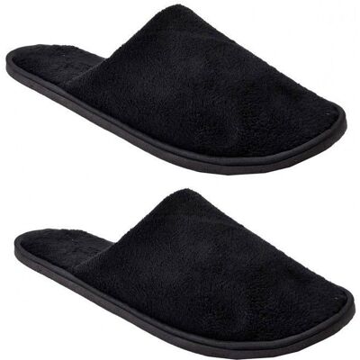 OZABI Pantoufles Homme - CASA AND CO - Pack de 2 Paires 3034 - Noir - Tailles 39/42 43/46 Blanc - Publicité OZABI Pantoufles Homme - CASA AND CO - Pack de 2 Paires 3034 - Noir - Tailles 39/42 43/46 Blanc - Publicité