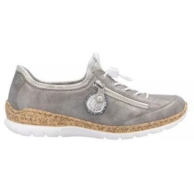 Baskets Rieker N4263 Gris - Publicité Baskets Rieker N4263 Gris - Publicité