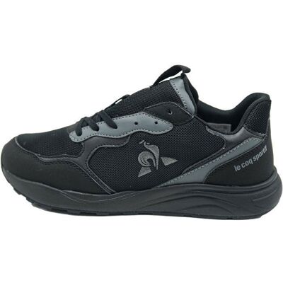 Le Coq Sportif Baskets - COQ SPORTIF - R110 - Noir - Textile - Lacets Noir - Publicité Le Coq Sportif Baskets - COQ SPORTIF - R110 - Noir - Textile - Lacets Noir - Publicité