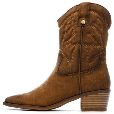 Santiags Basses Camel Femme Xti 144307 Marron - Publicité Santiags Basses Camel Femme Xti 144307 Marron - Publicité