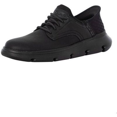Skechers Garza Gervin - Chaussures homme noir synthétique à lacets talon plat Noir - Publicité Skechers Garza Gervin - Chaussures homme noir synthétique à lacets talon plat Noir - Publicité