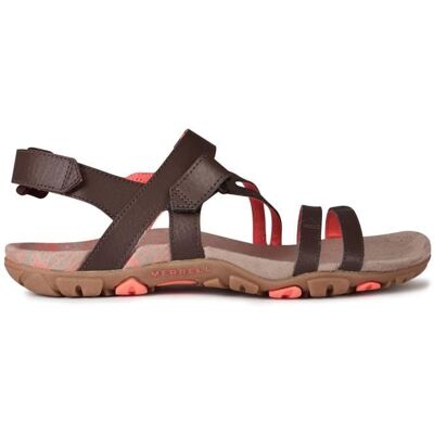 Sandales Femme Merrell Sandspur - Marron et Corail Marron - Publicité Sandales Femme Merrell Sandspur - Marron et Corail Marron - Publicité