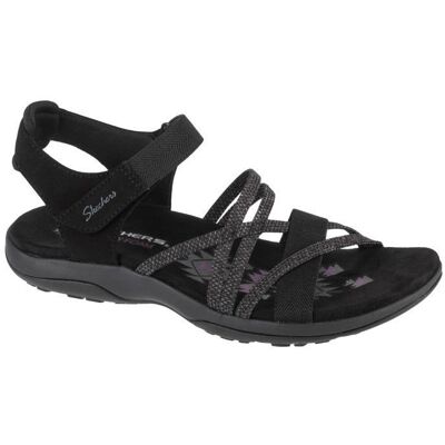 Sandales de trekking Skechers Femme Noir - Modèle 163193-BLK - Bandes élastiques - Talon plat 2cm Noir - Publicité Sandales de trekking Skechers Femme Noir - Modèle 163193-BLK - Bandes élastiques - Talon plat 2cm Noir - Publicité