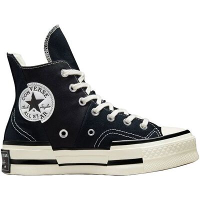 Basket Converse CHUCK 70 PLUS - Réf. A00916C - Noir Blanc - Empeigne en toile - Amorti OrthoLite - Conception Noir - Publicité Basket Converse CHUCK 70 PLUS - Réf. A00916C - Noir Blanc - Empeigne en toile - Amorti OrthoLite - Conception Noir - Publicité