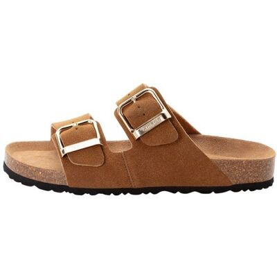 Sandales Cuir Tamaris - Cognac Marron - Publicité Sandales Cuir Tamaris - Cognac Marron - Publicité