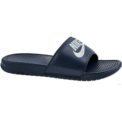 Nike Benassi JDI Claquettes Homme Bleu Marine Bleu - Publicité Nike Benassi JDI Claquettes Homme Bleu Marine Bleu - Publicité