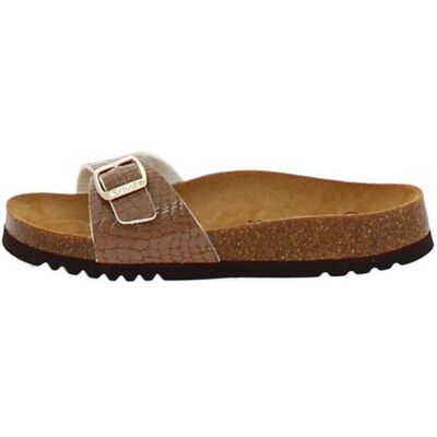 Sandale SCHOLL ESTELLE Croco Printed Beige - Publicité Sandale SCHOLL ESTELLE Croco Printed Beige - Publicité