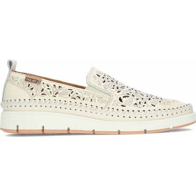 Pikolinos W8D-3896 Mocassin en cuir pour femme Tenerife Blanc - Publicité Pikolinos W8D-3896 Mocassin en cuir pour femme Tenerife Blanc - Publicité