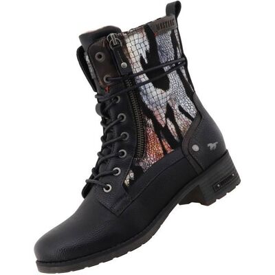 MUSTANG Bottines pour Femme 15M0062015-black Noir Noir - Publicité MUSTANG Bottines pour Femme 15M0062015-black Noir Noir - Publicité