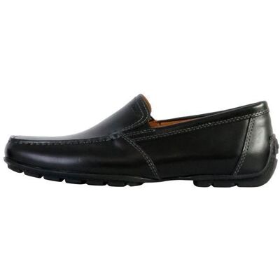 Mocassins Homme - Geox - U MONER - Cuir Lisse Noir - Confort Respirant - Semelle Caoutchouc Noir - Publicité Mocassins Homme - Geox - U MONER - Cuir Lisse Noir - Confort Respirant - Semelle Caoutchouc Noir - Publicité