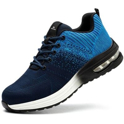 Chaussures de Sécurité JINDING K8 Hommes Femmes Legere Confortable Antidérapant Baskets Chaussures de Travail bleu Bleu - Publicité Chaussures de Sécurité JINDING K8 Hommes Femmes Legere Confortable Antidérapant Baskets Chaussures de Travail bleu Bleu - Publicité