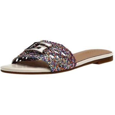 Claquettes tassi Guess Ref 59596 Multi Blanc - Publicité Claquettes tassi Guess Ref 59596 Multi Blanc - Publicité