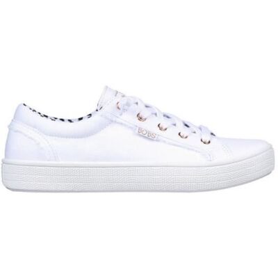 Chaussures Femme SKECHERS Bobs B Extra Cute Blanc - Dessus Textile - Talon Plat - Lacets Blanc - Publicité Chaussures Femme SKECHERS Bobs B Extra Cute Blanc - Dessus Textile - Talon Plat - Lacets Blanc - Publicité