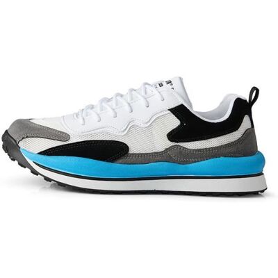 KIANII Baskets pour hommes Tendance populaire Chaussures à lacets Chaussures décontractées en maille Semelle épaisse Résistant à lusure Noir - Publicité KIANII Baskets pour hommes Tendance populaire Chaussures à lacets Chaussures décontractées en maille Semelle épaisse Résistant à lusure Noir - Publicité