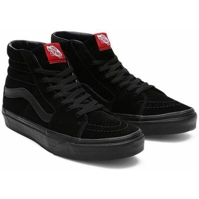 Baskets Montantes UA SK8-Hi Noir Mixte - VANS - Cuir - Lacets - Adulte Noir - Publicité Baskets Montantes UA SK8-Hi Noir Mixte - VANS - Cuir - Lacets - Adulte Noir - Publicité