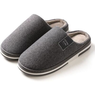FONDUPIN Chausson Homme40-45 Pantoufles Homme Chaudes dhiverChausson Homme Pantoufles Chaudes et Confortables-Gris Blanc - Publicité FONDUPIN Chausson Homme40-45 Pantoufles Homme Chaudes dhiverChausson Homme Pantoufles Chaudes et Confortables-Gris Blanc - Publicité