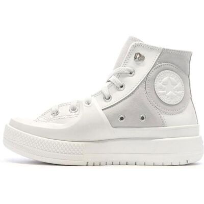 Baskets Blanches Homme Converse Chuck Taylor All Star Construct A05615C Blanc - Publicité Baskets Blanches Homme Converse Chuck Taylor All Star Construct A05615C Blanc - Publicité