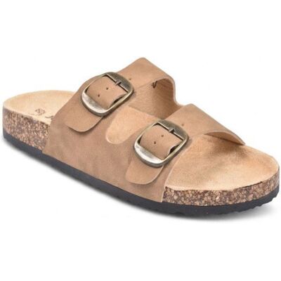 OZABI Sandales Mule 2 Boucles Nubuck Noir Beige Camel 36-41 SD11165 CAMEL - Publicité OZABI Sandales Mule 2 Boucles Nubuck Noir Beige Camel 36-41 SD11165 CAMEL - Publicité