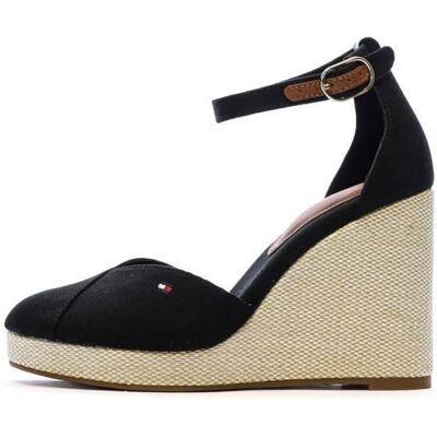 Sandales Noires Femme Tommy Hilfiger Wedges Noir - Publicité Sandales Noires Femme Tommy Hilfiger Wedges Noir - Publicité