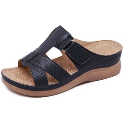 Sandales Compensées Femme Chic - Noir - Chaussures de Plage pour les vacances dété - Antidérapant et Confortable,XZ2761 Noir - Publicité Sandales Compensées Femme Chic - Noir - Chaussures de Plage pour les vacances dété - Antidérapant et Confortable,XZ2761 Noir - Publicité
