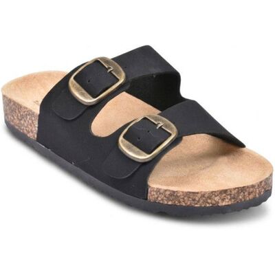 OZABI Sandales Mule 2 Boucles Nubuck Noir Beige Camel 36-41 SD11165 NOIR Noir - Publicité OZABI Sandales Mule 2 Boucles Nubuck Noir Beige Camel 36-41 SD11165 NOIR Noir - Publicité