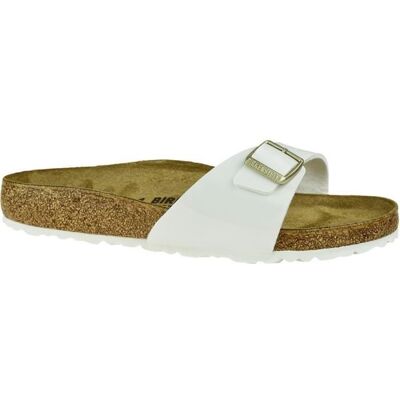 Tongs Birkenstock Madrid BF - Femme - Blanc - Pointure 37 Blanc - Publicité Tongs Birkenstock Madrid BF - Femme - Blanc - Pointure 37 Blanc - Publicité