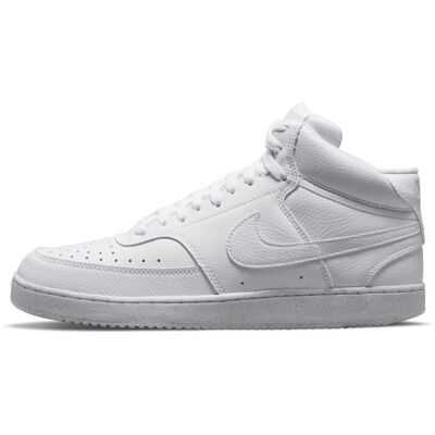 Chaussure Homme - Nike - Court Vision Mid Next Nature - Blanc - Lacets - Synthétique Blanc - Publicité Chaussure Homme - Nike - Court Vision Mid Next Nature - Blanc - Lacets - Synthétique Blanc - Publicité