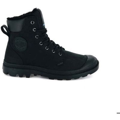 Boots Palladium Pampa Sport Cuff WPS - Cuir Noir - Lacets - Waterproof Noir - Publicité Boots Palladium Pampa Sport Cuff WPS - Cuir Noir - Lacets - Waterproof Noir - Publicité